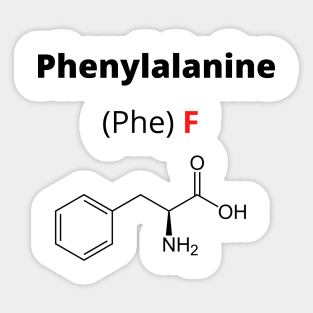 Amino acid Phenylalanine Sticker